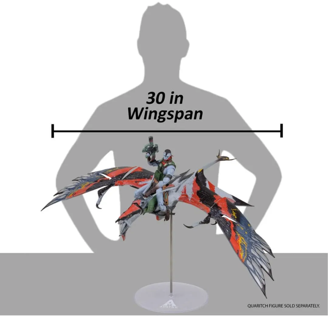 McFarlane Toys Avatar Fire and Ash Quaritch Banshee - MCF16328 - Multicolor