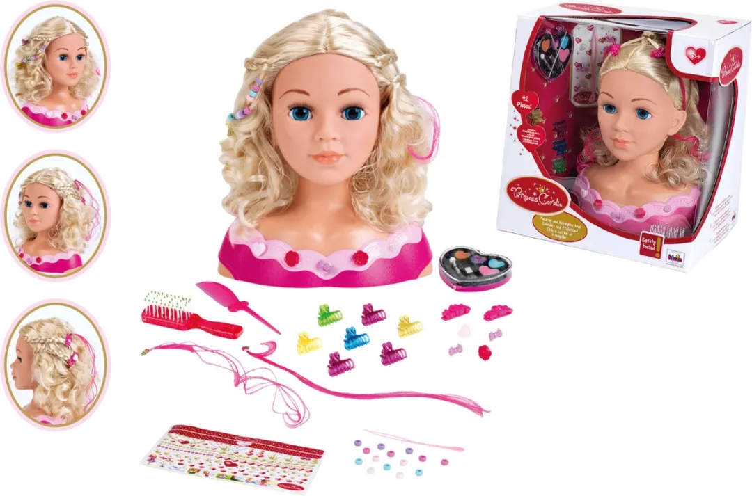 Klein Toys Princess Coralie Kappop 33cm - Multicolor - 35 Accessoires