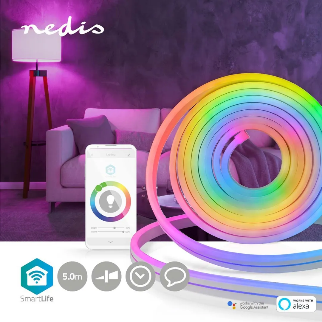 Nedis SmartLife LED Strip RGB 5m - Multicolor - afbeelding 6 van 6