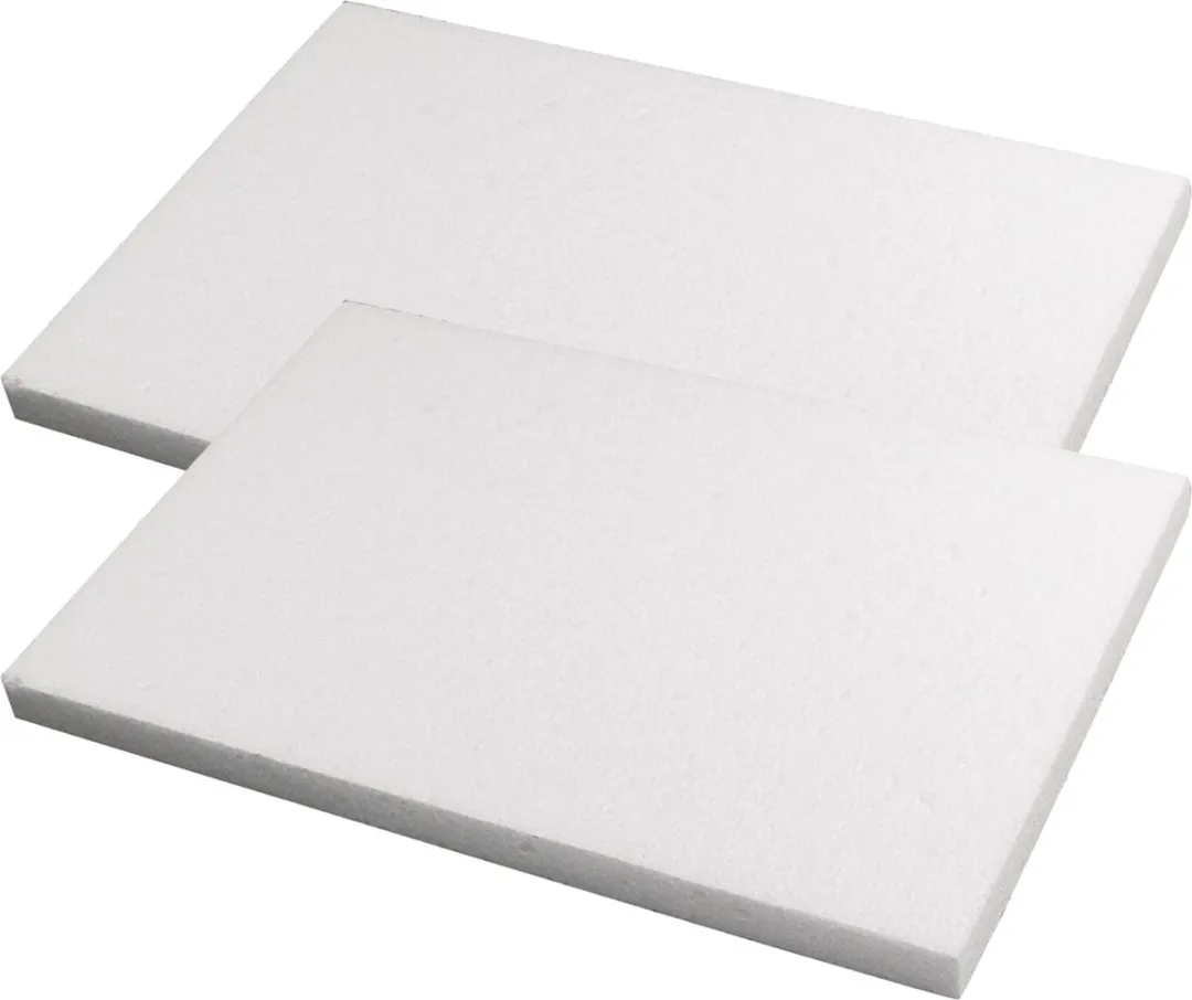Rayher Piepschuim Schijven 20x30cm - 2 Stuks - Wit