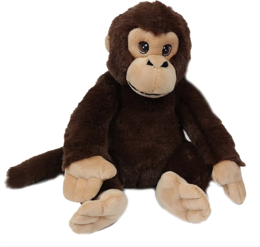 PIA Soft Toys Pluche Aap Bruin Zittend