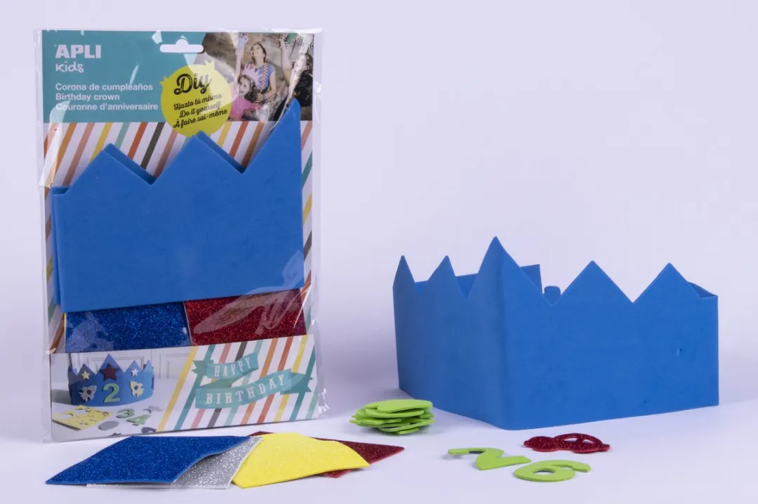 Apli Kids Verjaardagskroon EVA Foam - Blauw