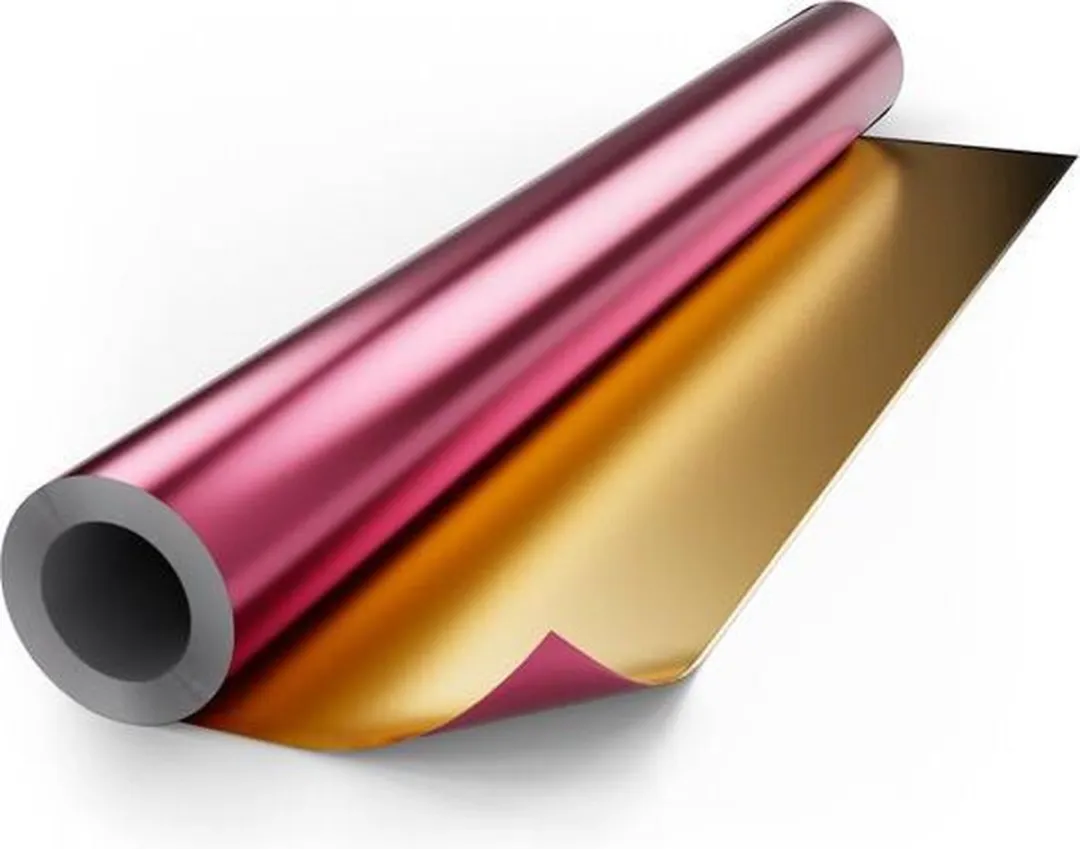 Folia Alufolie Roze/Goud 50cm x 10m - 2 Kleuren