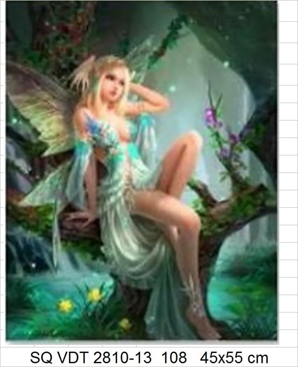 VDTOYS Diamond Painting VDTA108 Fairy - Groot 55x45cm