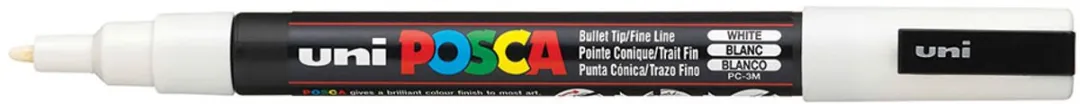 Posca PC-3M Markeerstift Wit