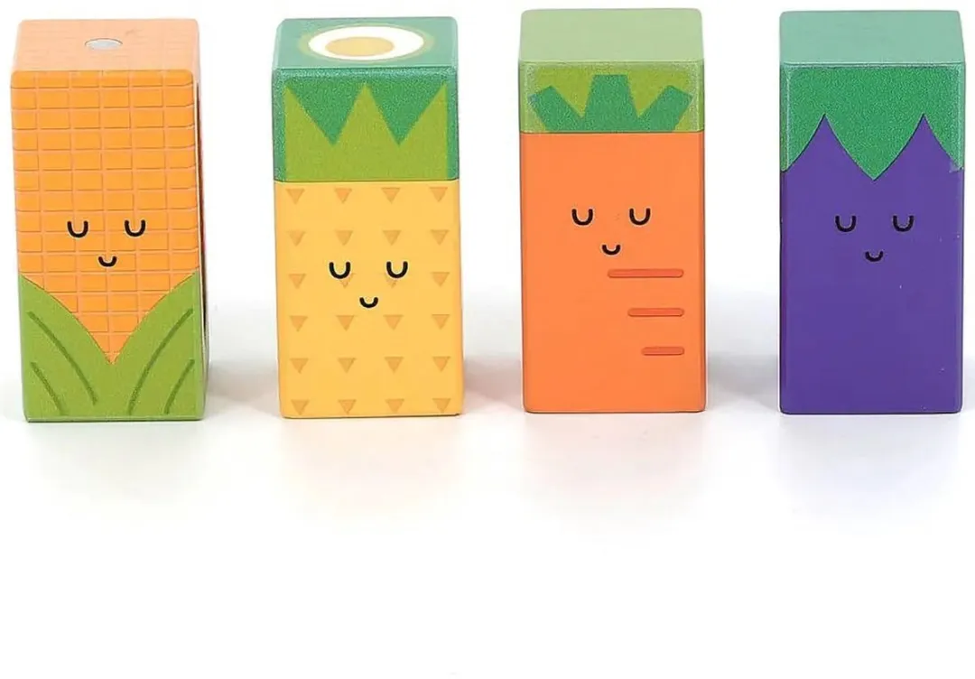 Vilac Muzikale Blokken Fruit Groente 7414 - 10 Stuks - Multicolor - afbeelding 6 van 6