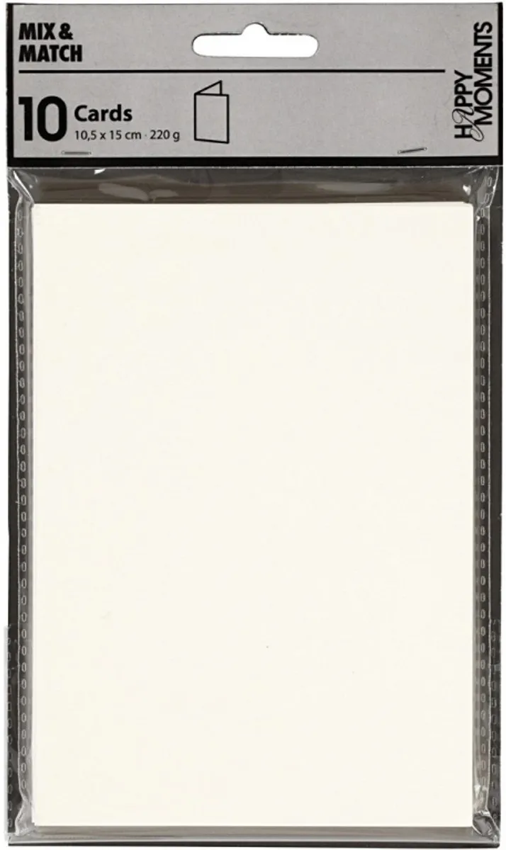 Creativ Company Wenskaart Standard Cream - 10x15cm - 10 Stuks