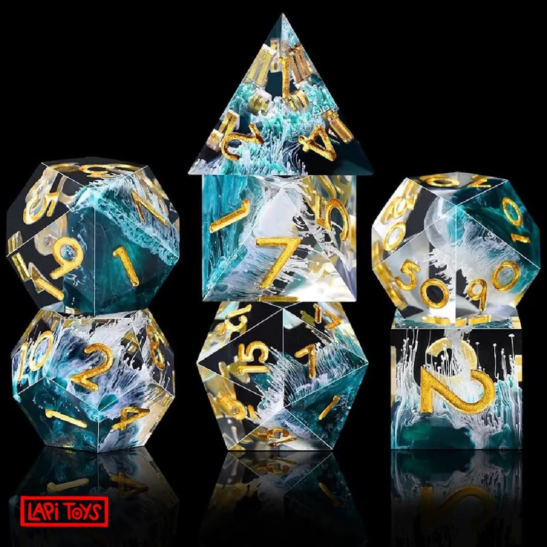Lapi Toys D&D Dobbelstenen Blauw - 7-delig