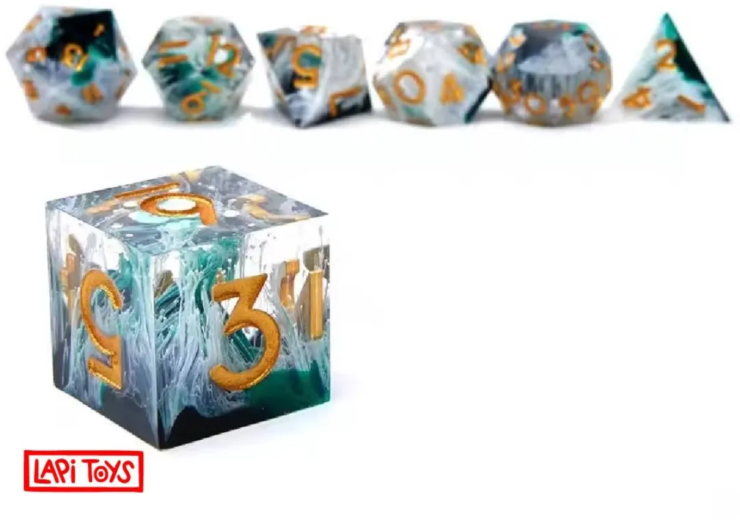 Lapi Toys D&D Dobbelstenen Blauw - 7-delig