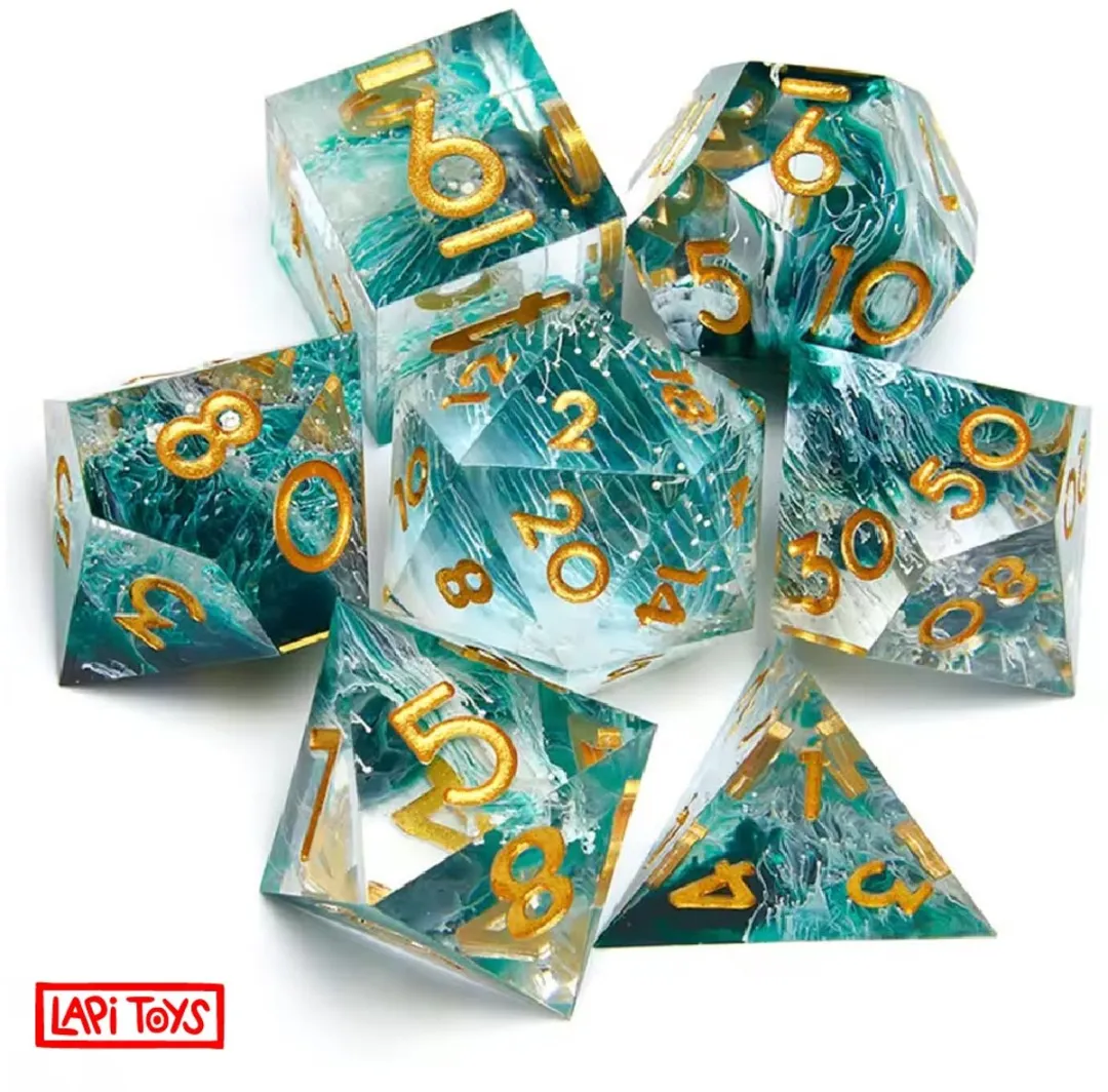 Lapi Toys D&D Dobbelstenen Blauw - 7-delig