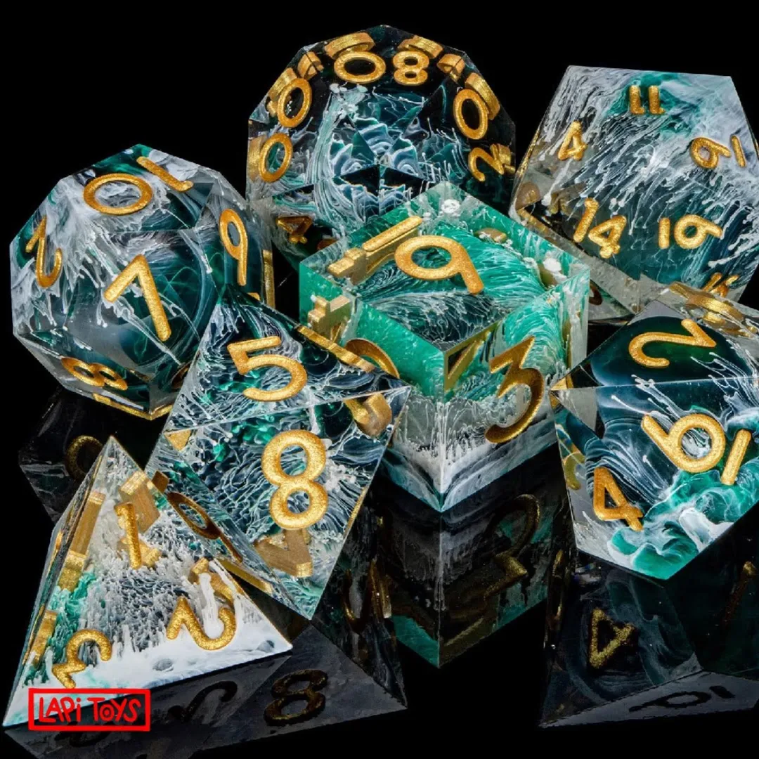 Lapi Toys D&D Dobbelstenen Blauw - 7-delig