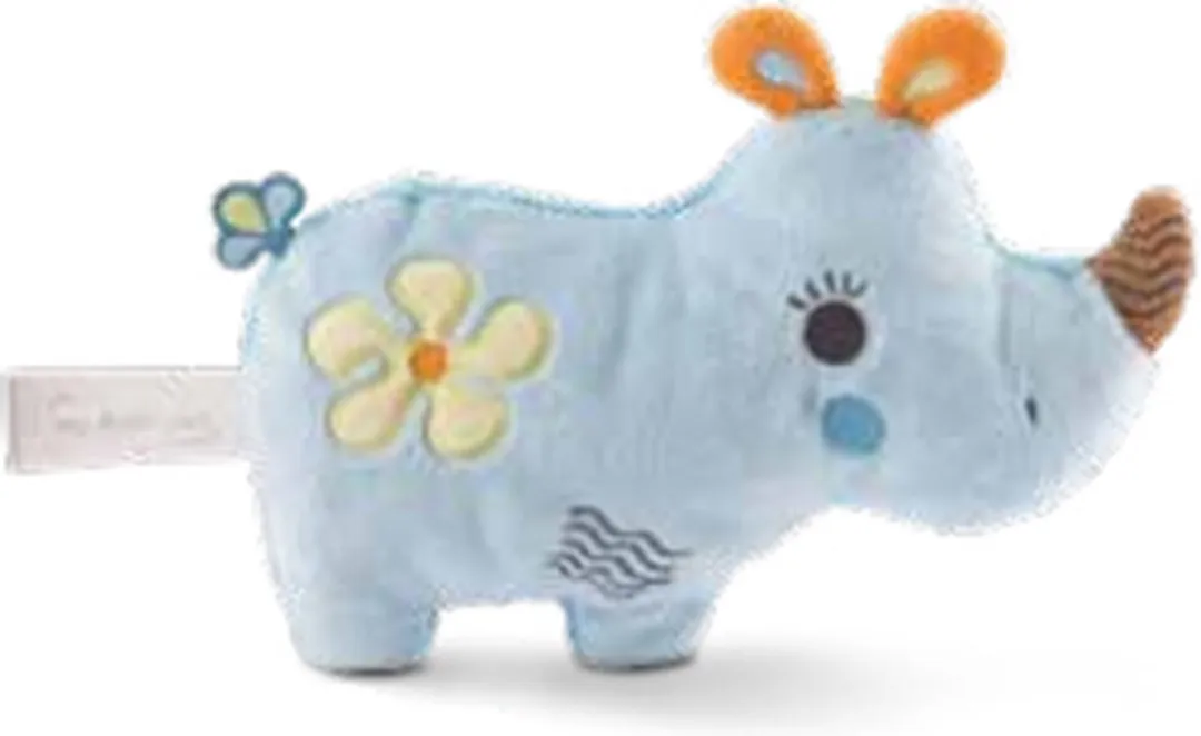 Nici Knuffeldier Neushoorn 20cm Pluche - Blauw
