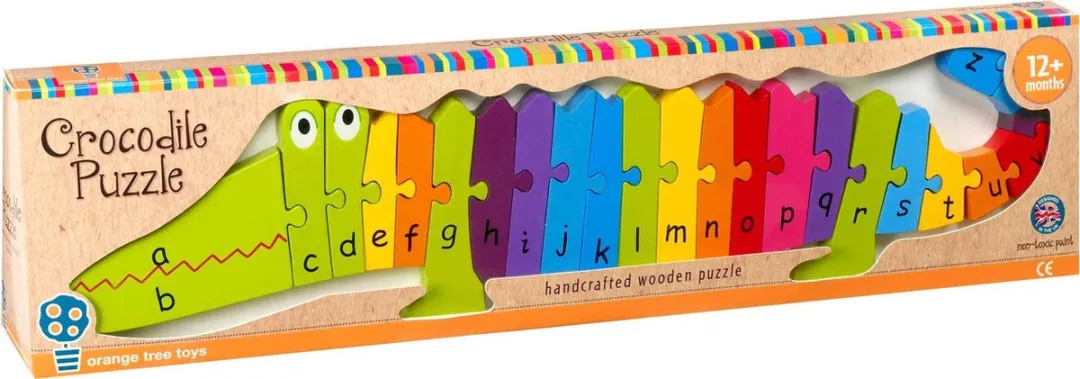Orange Tree Toys Krokodil Puzzel 26 Stuks - Meerkleurig - afbeelding 3 van 4