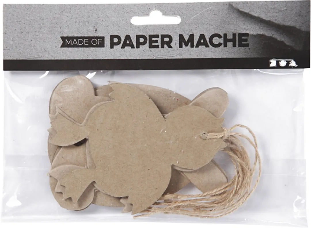 Creativ Company Paasdecoraties 10cm - 6 Stuks - Bruin