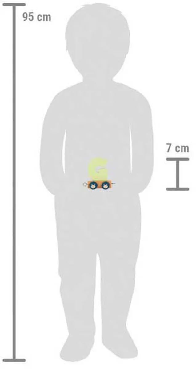 Small Foot Houten Lettertrein Polar - Multi