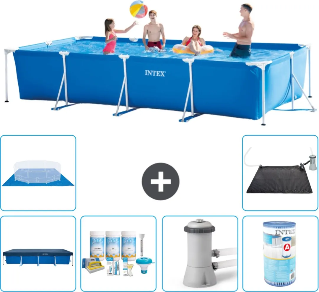 Intex Frame Zwembad 450x220x84cm Blauw