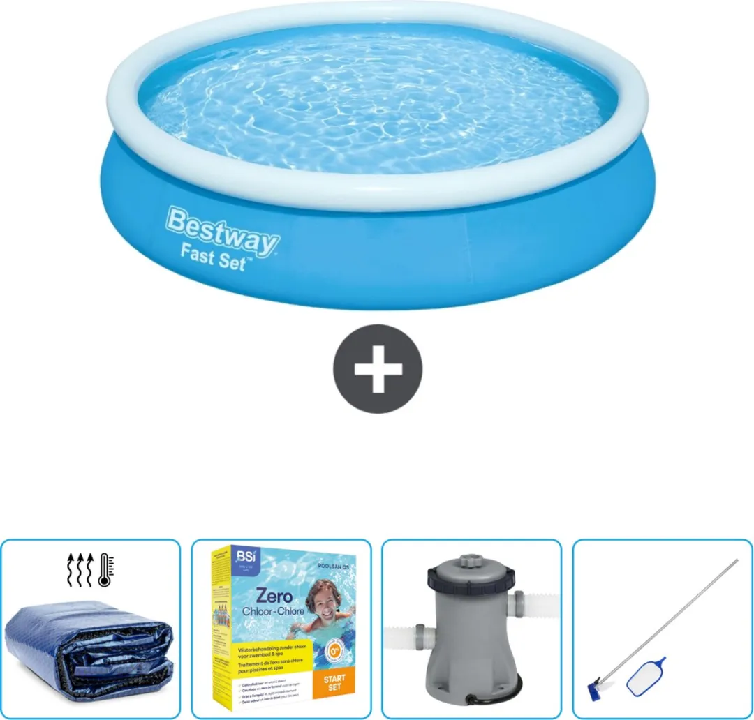 Bestway Fast Set Zwembad 366x76cm Blauw