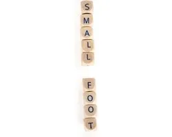 Small Foot Woorden Vormen - Houten opbergkist 145 Letterdobbelstenen - afbeelding 6 van 6