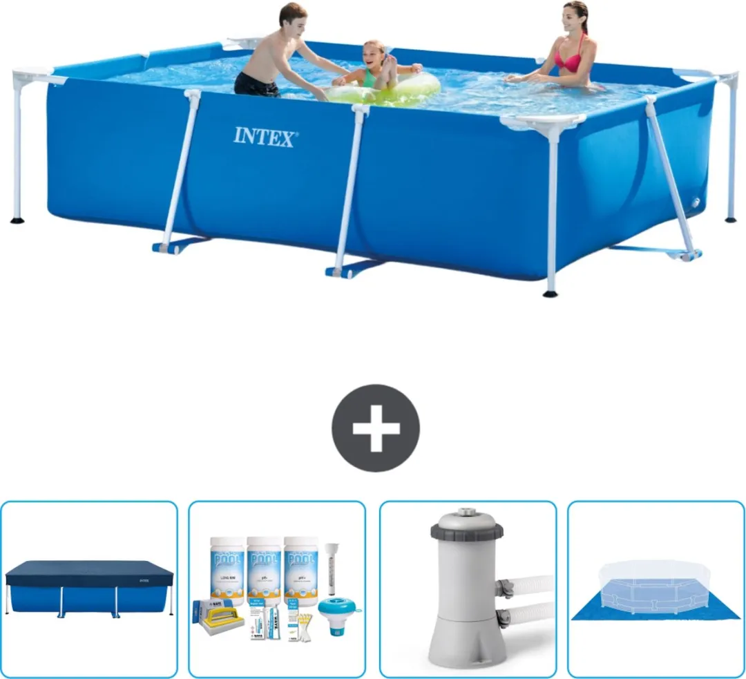 Intex Rechthoekig Frame Zwembad 300x200x75cm