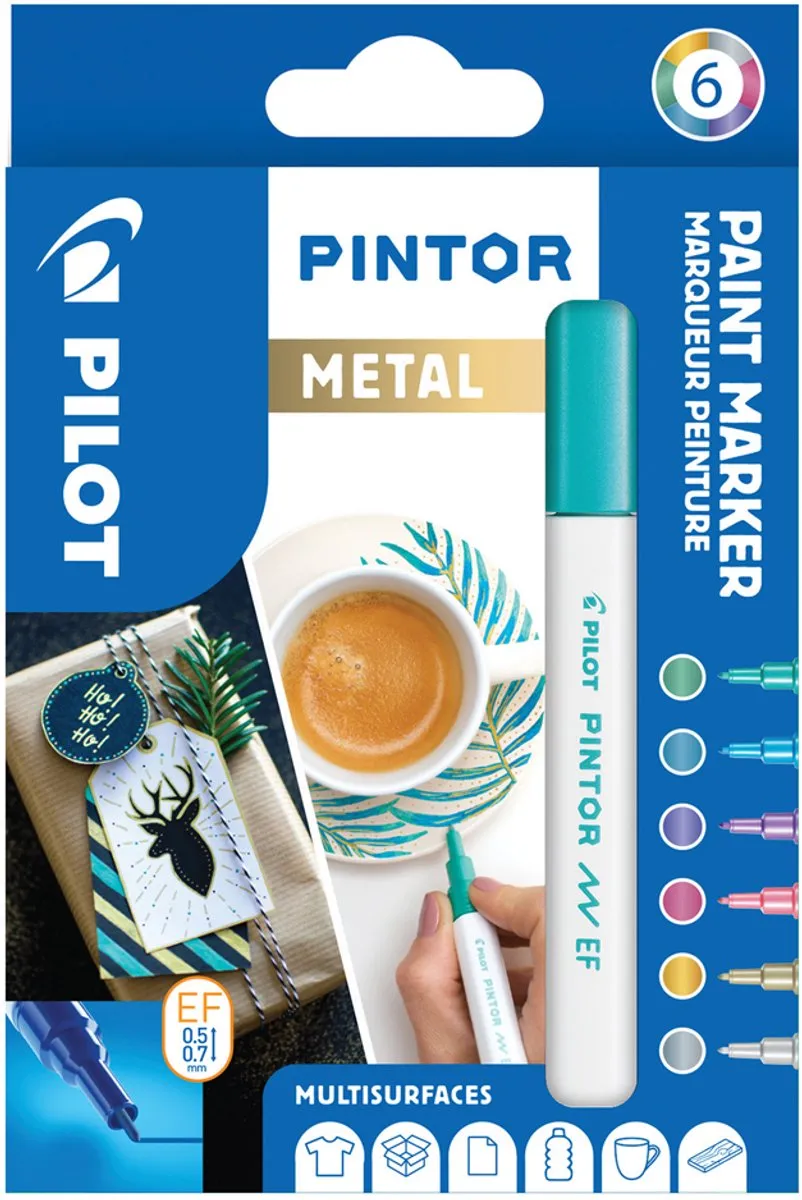 Creativ Company Pilot Pintor Pastel Verfstiften Set - 4 Stuks