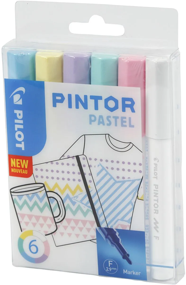 Creativ Company Pilot Pintor Pastel Verfstiften Set - 4 Stuks