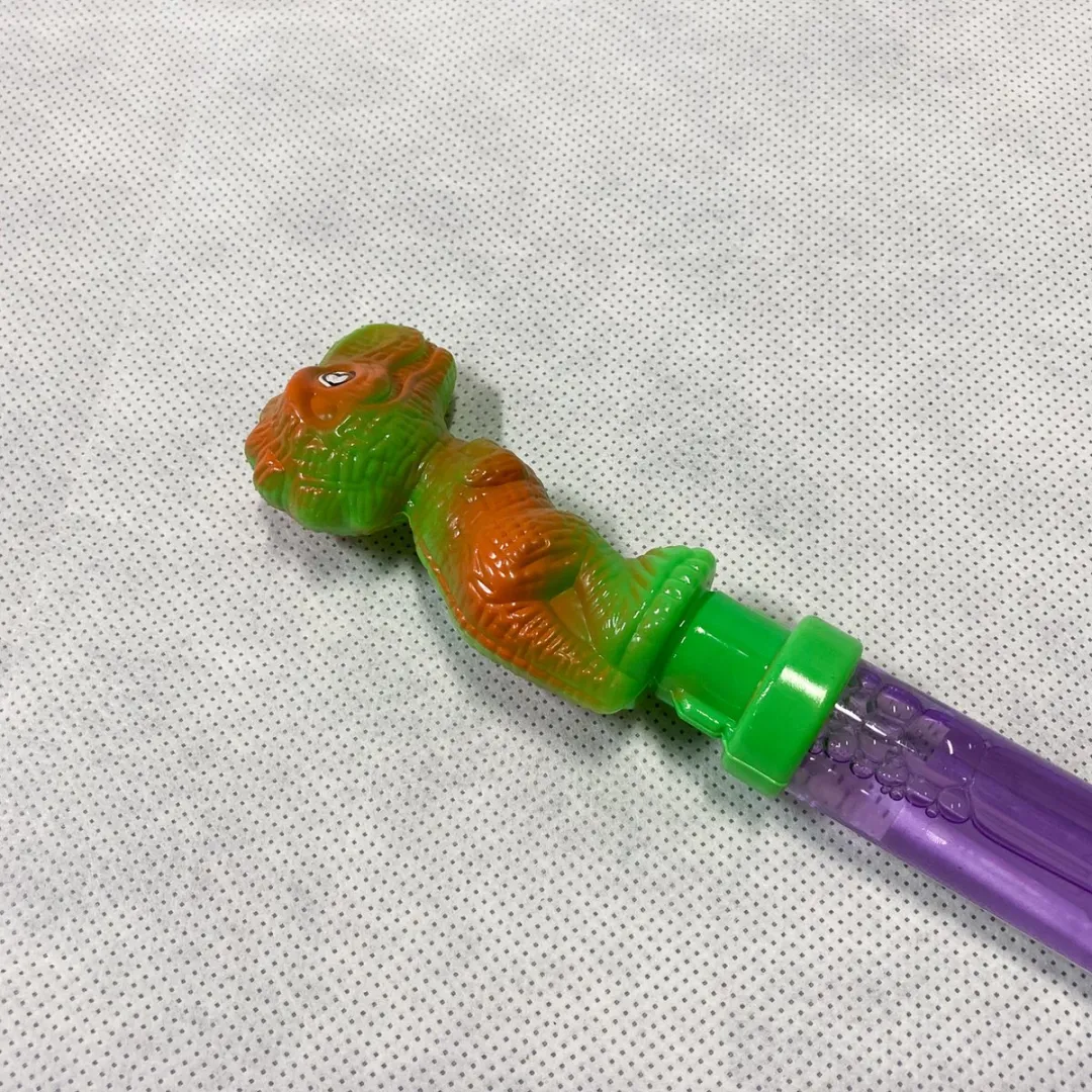 Nicky Toy - Bellenblaas Dinosaurus XXL 38 cm - diverse kleuren - 3 stuks in een verpakking