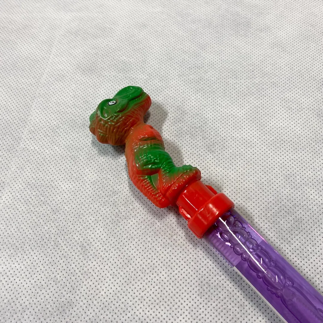 Nicky Toy - Bellenblaas Dinosaurus XXL 38 cm - diverse kleuren - 3 stuks in een verpakking