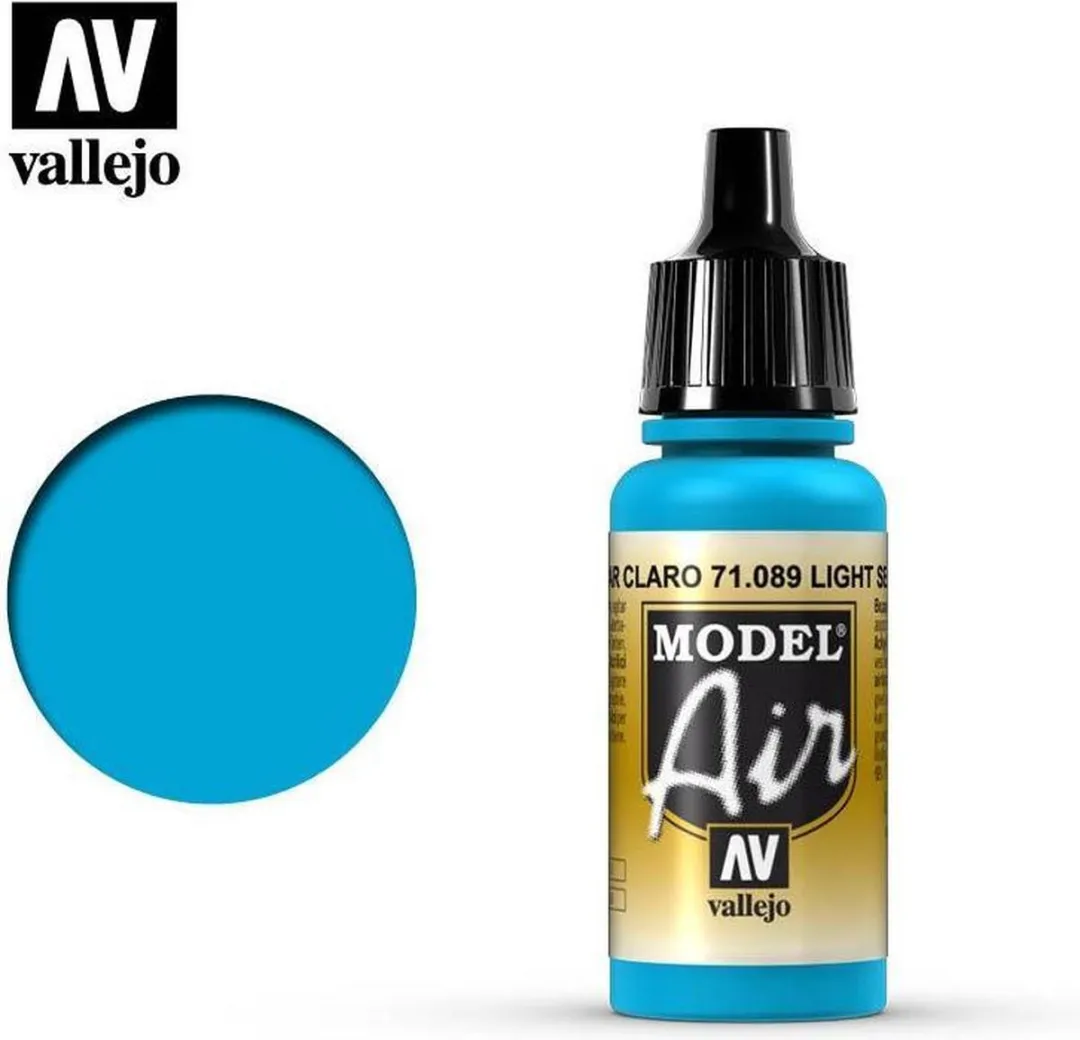 Vallejo Model Air Light Sea Blue Acrylverf 17ml
