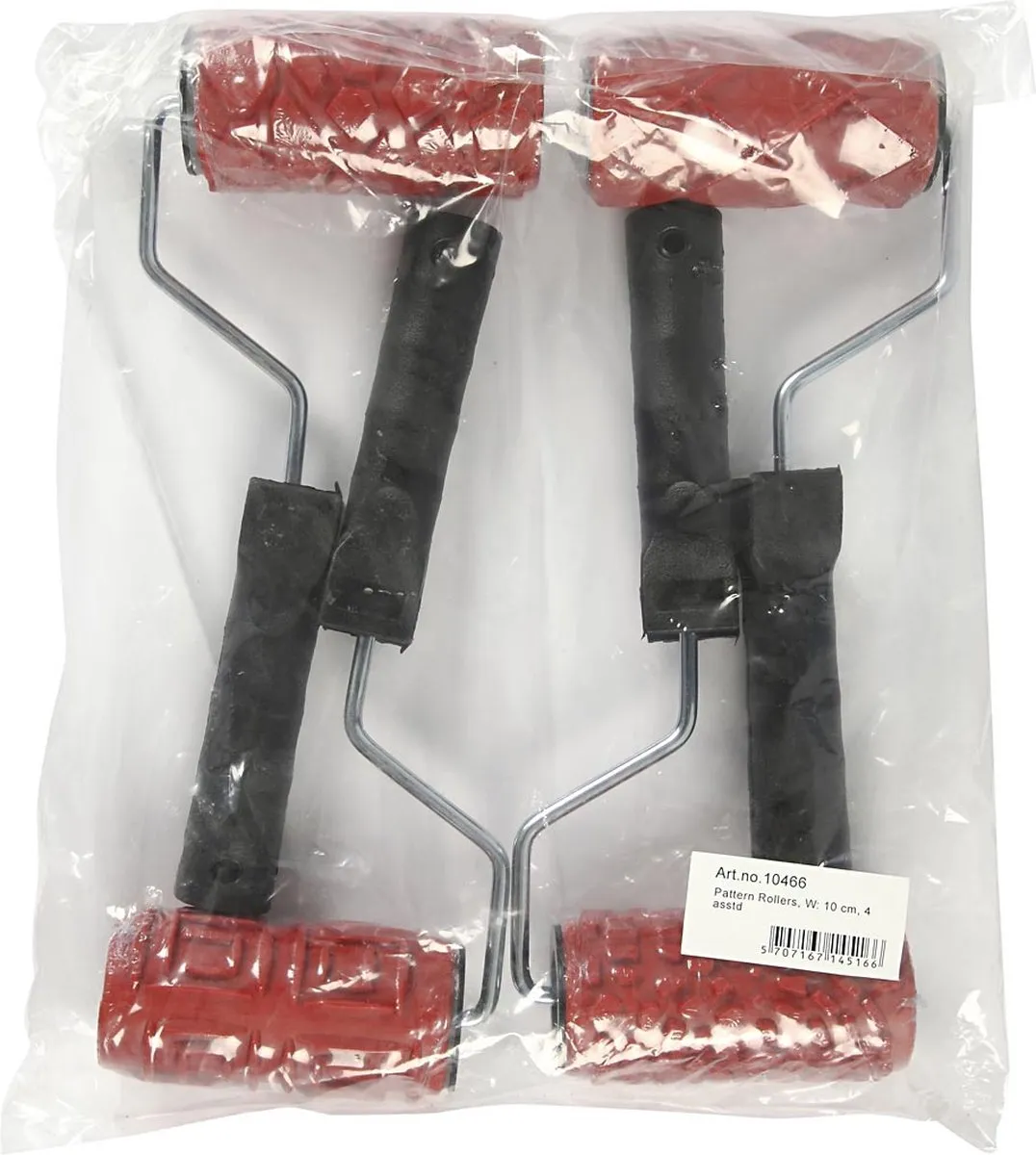 Creativ Company Patroonroller 10cm - 4 Stuks