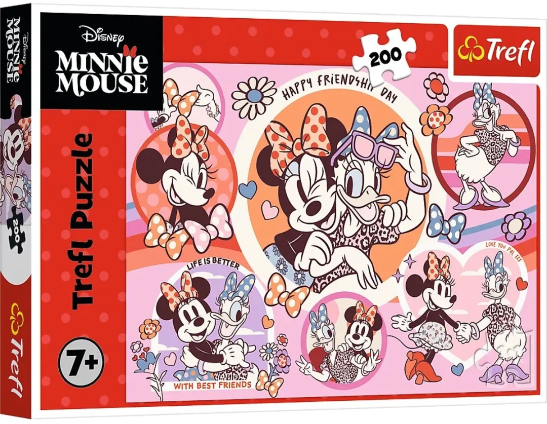 Trefl Minnie Mouse Puzzel 200 Stuks - Multicolor