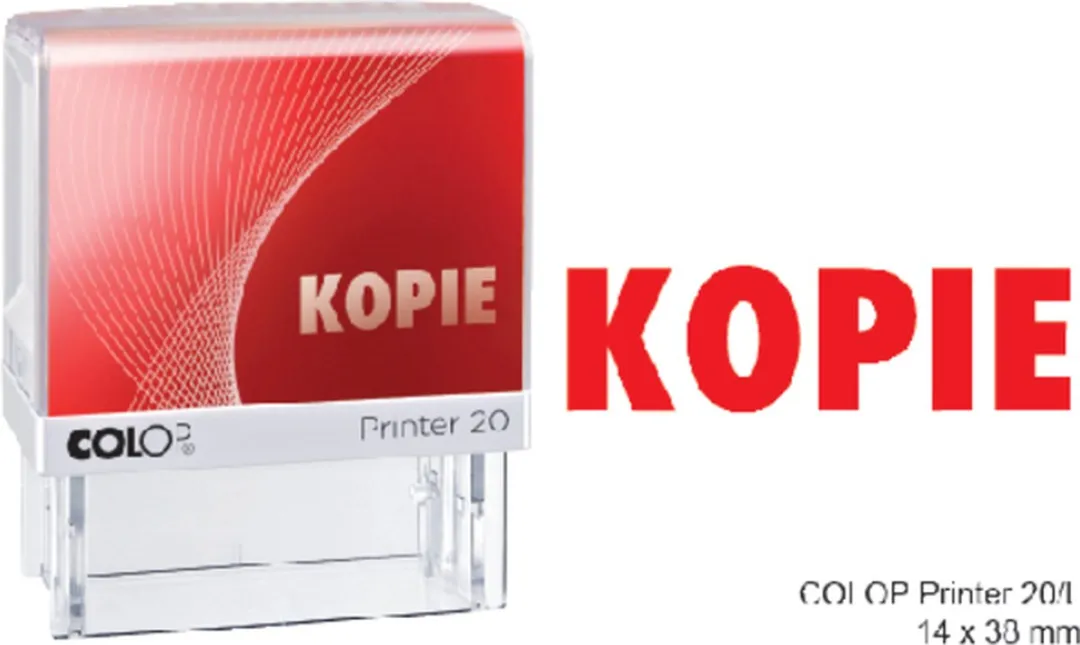 Colop Tekststempel KOPIE Rood 38x14mm