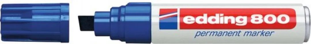 edding 800 Viltstift Schuin Blauw - 5 Stuks