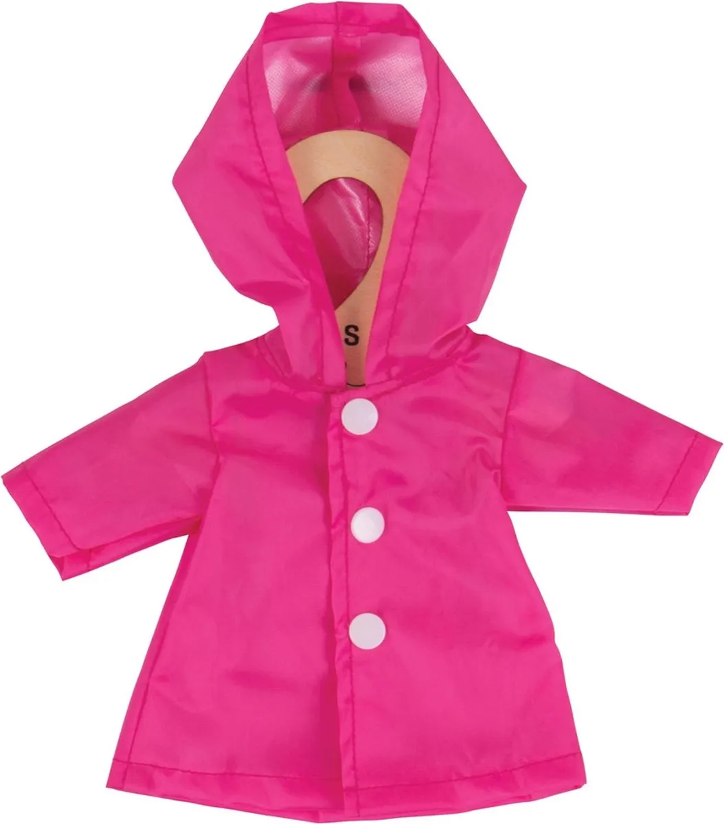 BIGJIGS Poppenkleertjes Regenjas BJD535