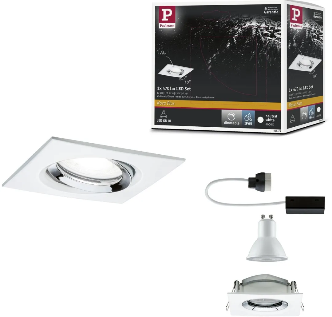 Paulmann Nova Plus LED-inbouwlamp 6W GU10 470lm