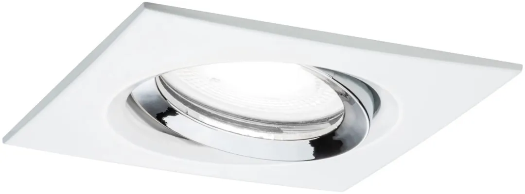 Paulmann Nova Plus LED-inbouwlamp 6W GU10 470lm - 4000K - Wit mat/Chroom