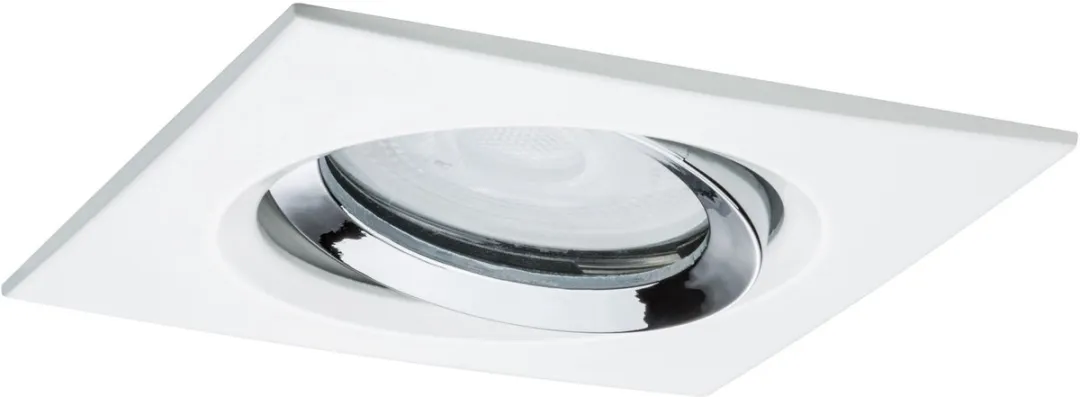 Paulmann Nova Plus LED-inbouwlamp 6W GU10 470lm - 4000K - Wit mat/Chroom