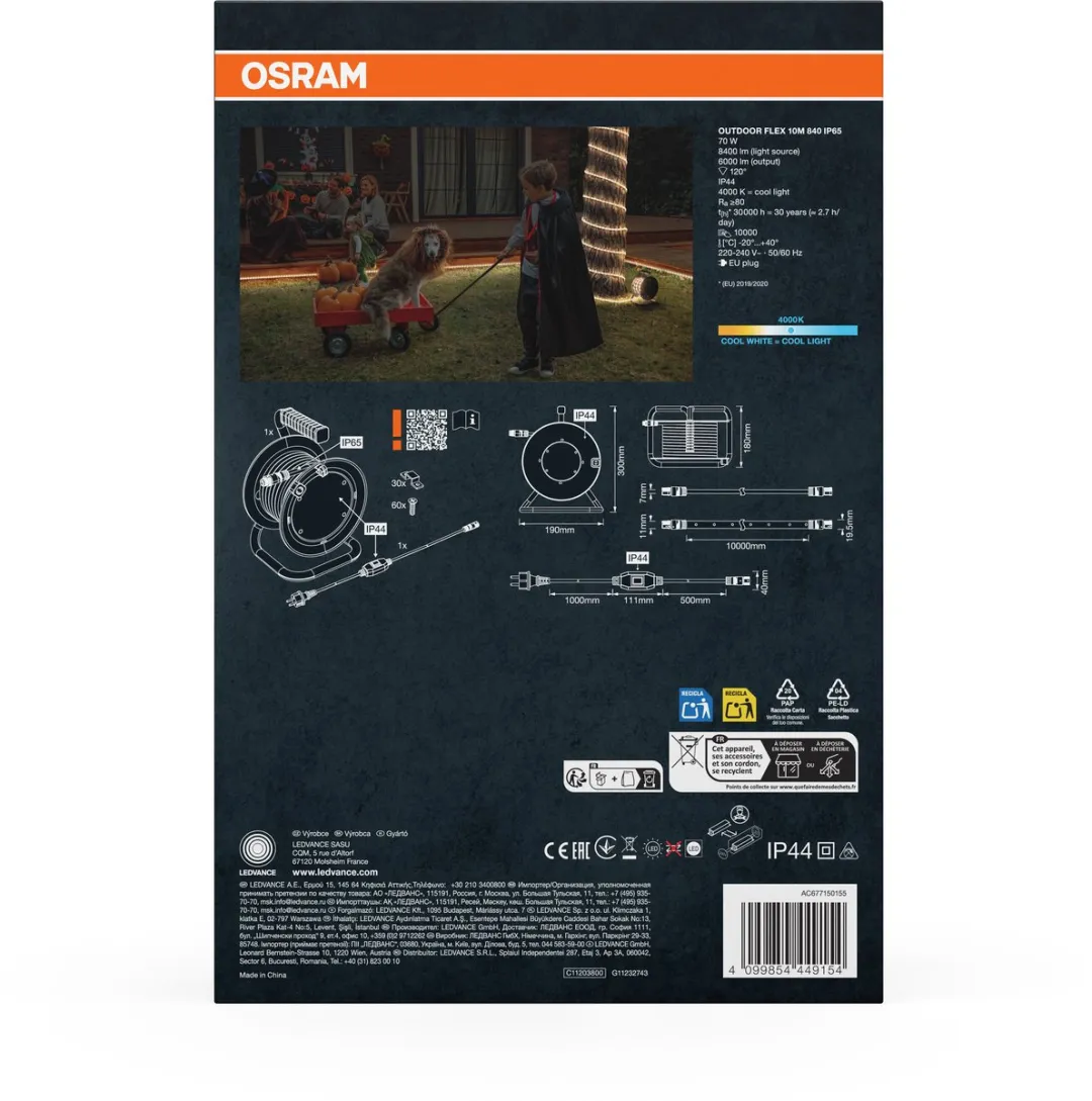 Osram Outdoor Flex LED Strip 10m IP65 - 4000K Wit