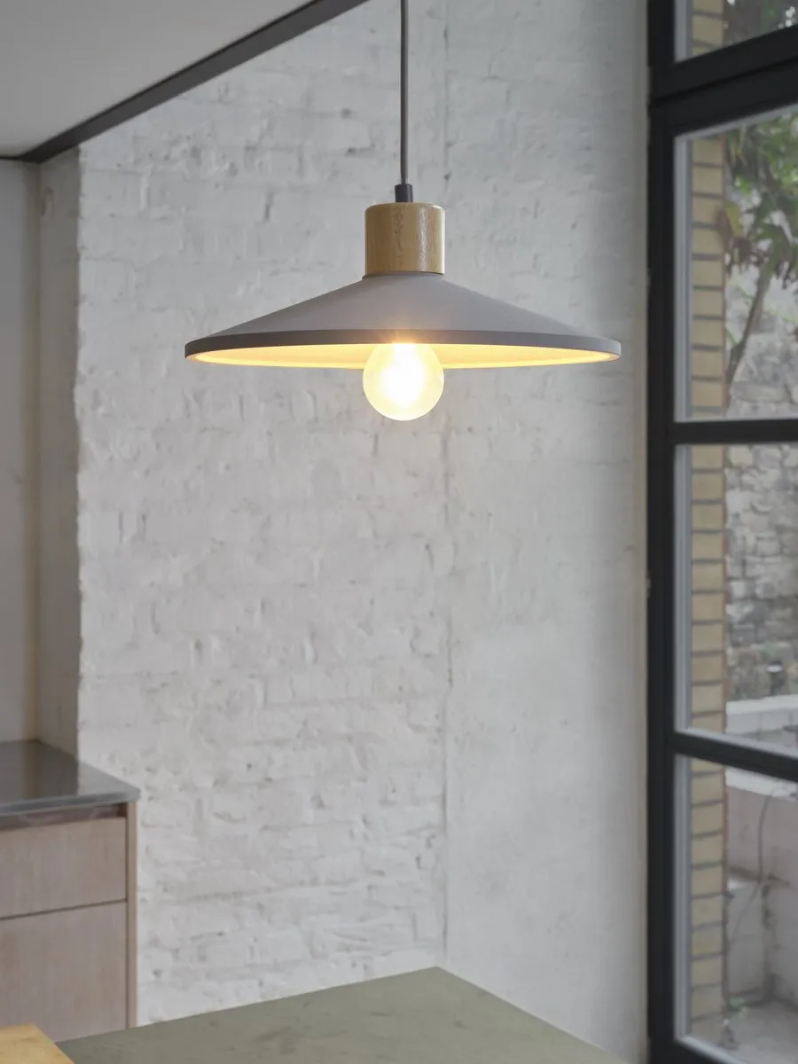 Osram Decor Concrete Wood Hanglamp 320mm - Donkergrijs