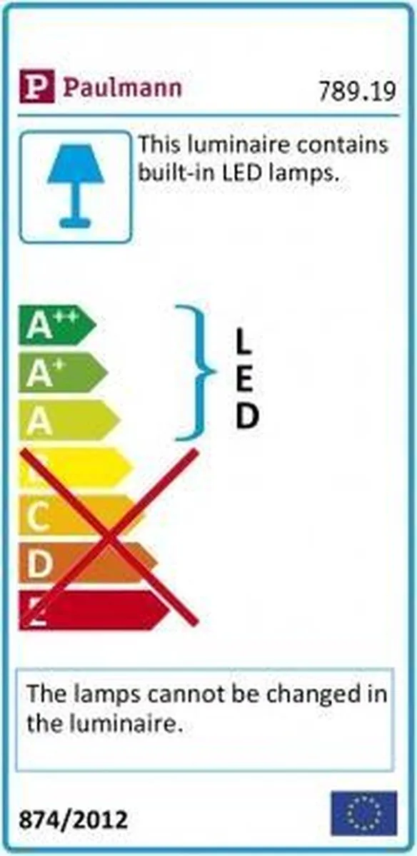 Paulmann LED Wandlamp Jarina 3000K 370lm - Wit