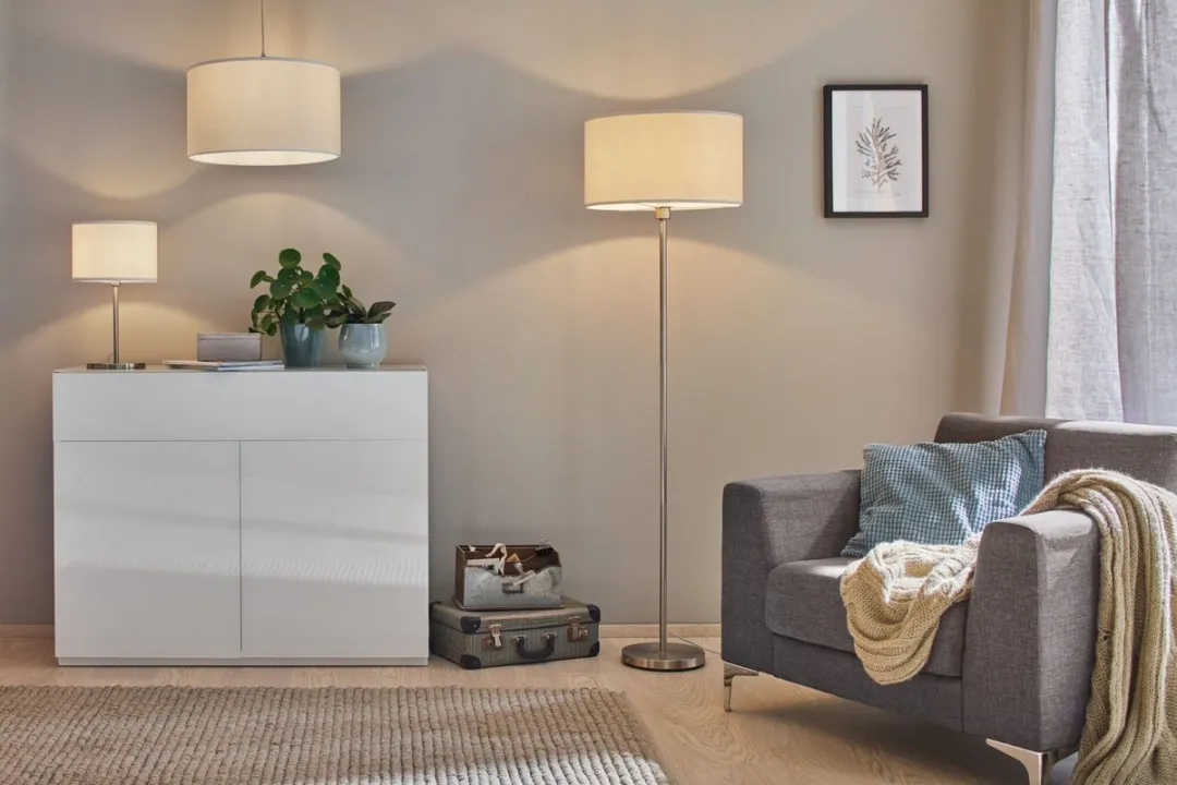 Paulmann LED Tafellamp Tessa E14 40W - Crème/Staal geborsteld