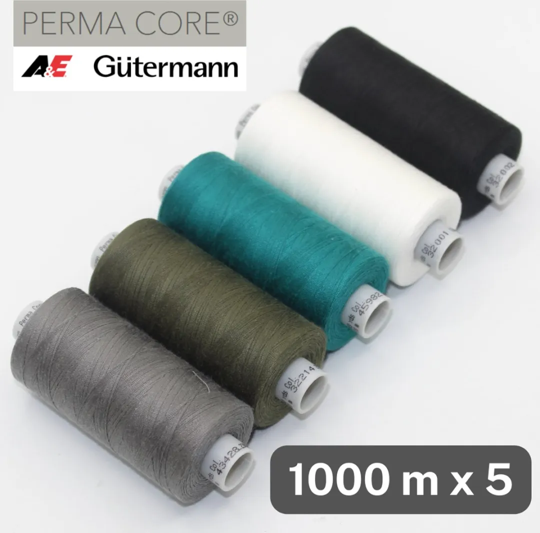 Gutermann Permacore Polyester Garen 5x1000m