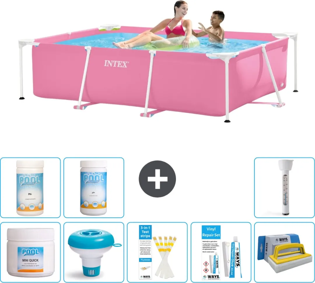 Intex Frame Zwembad 220x150x60cm Roze