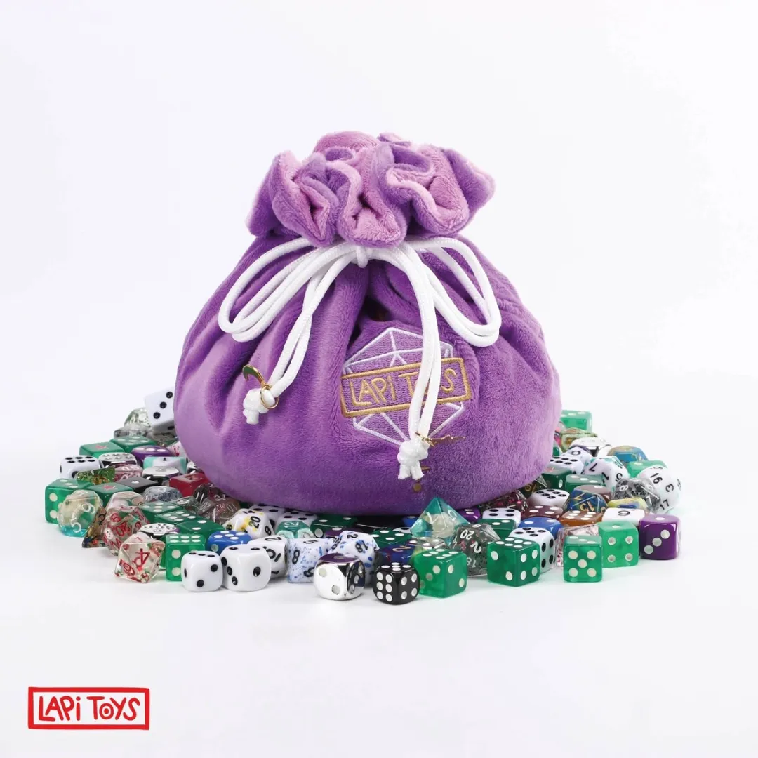 Lapi Toys DnD Dobbelstenen Fluweel Paars