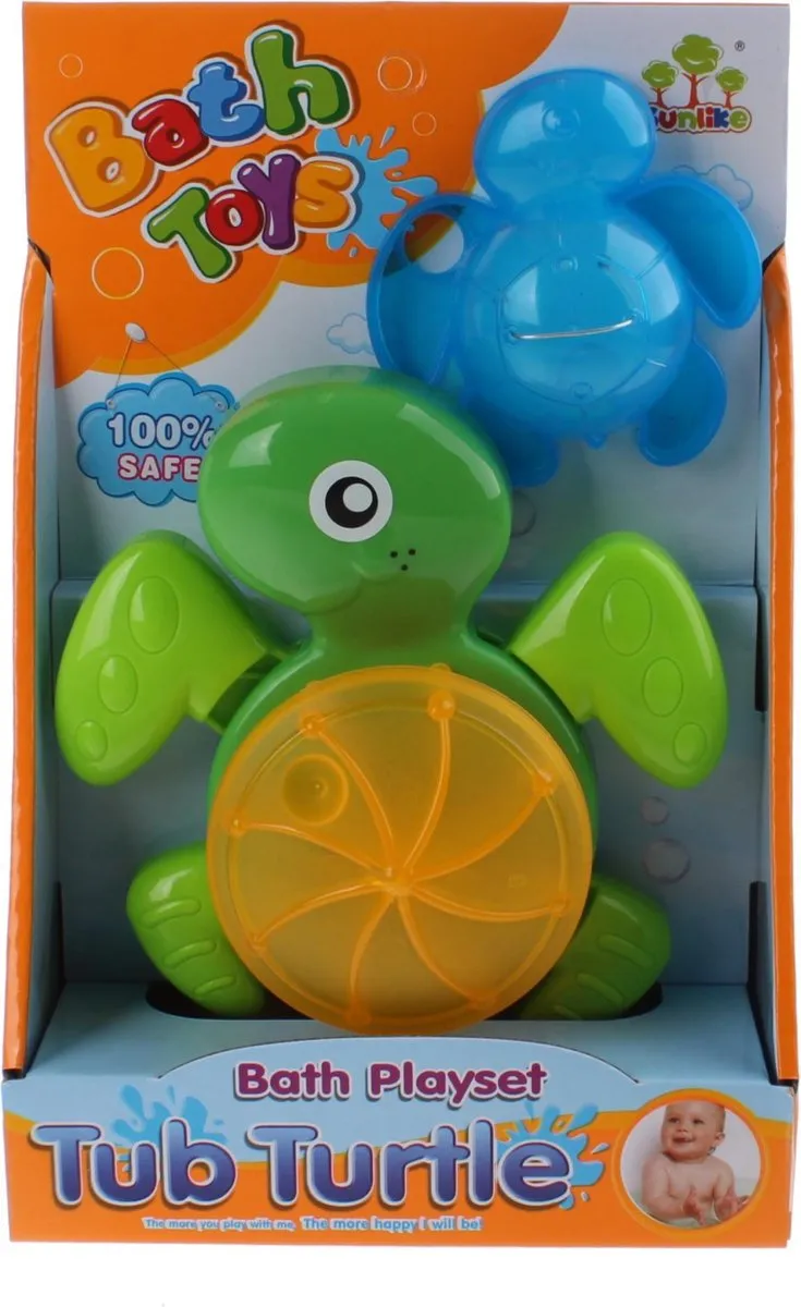 Jonotoys Badspeelgoed Schildpad 15cm - Groen