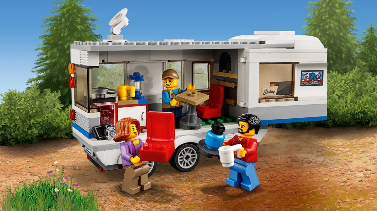 LEGO City Pick-up Truck & Caravan 60182 - 344 Stukken - Multicolor