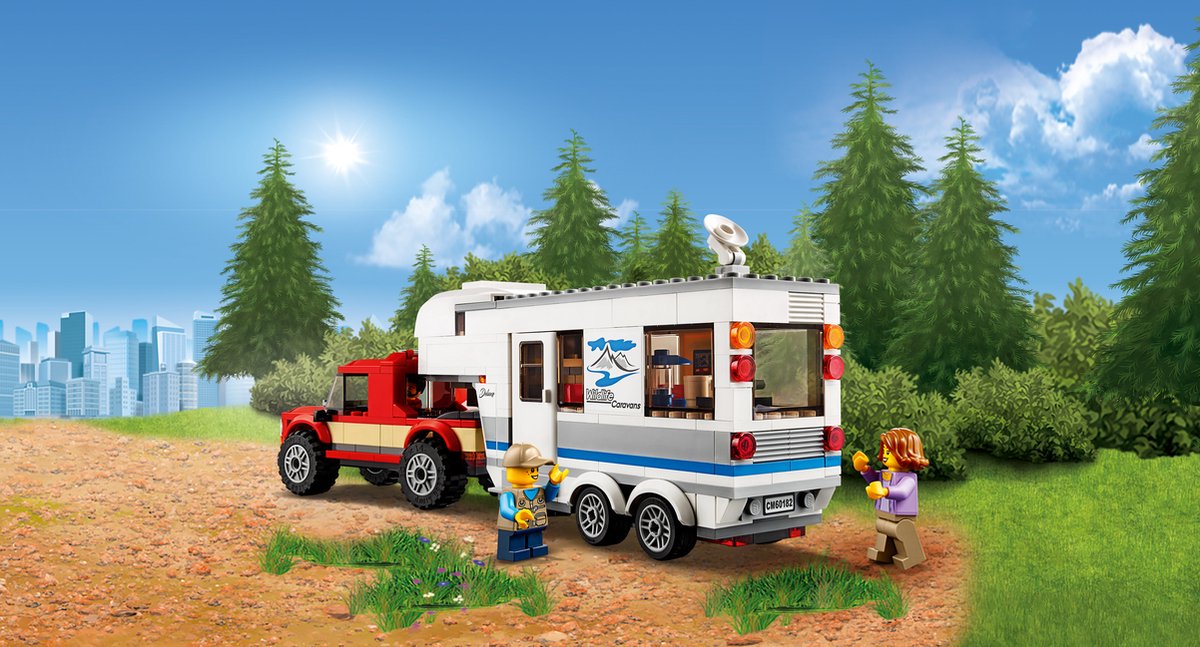 LEGO City Pick-uptruck en Caravan - 60182
