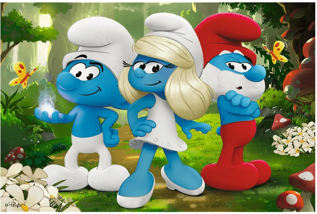 Trefl De Smurfen Puzzel Betoverende Bos 60 Stukjes - Meerkleurig