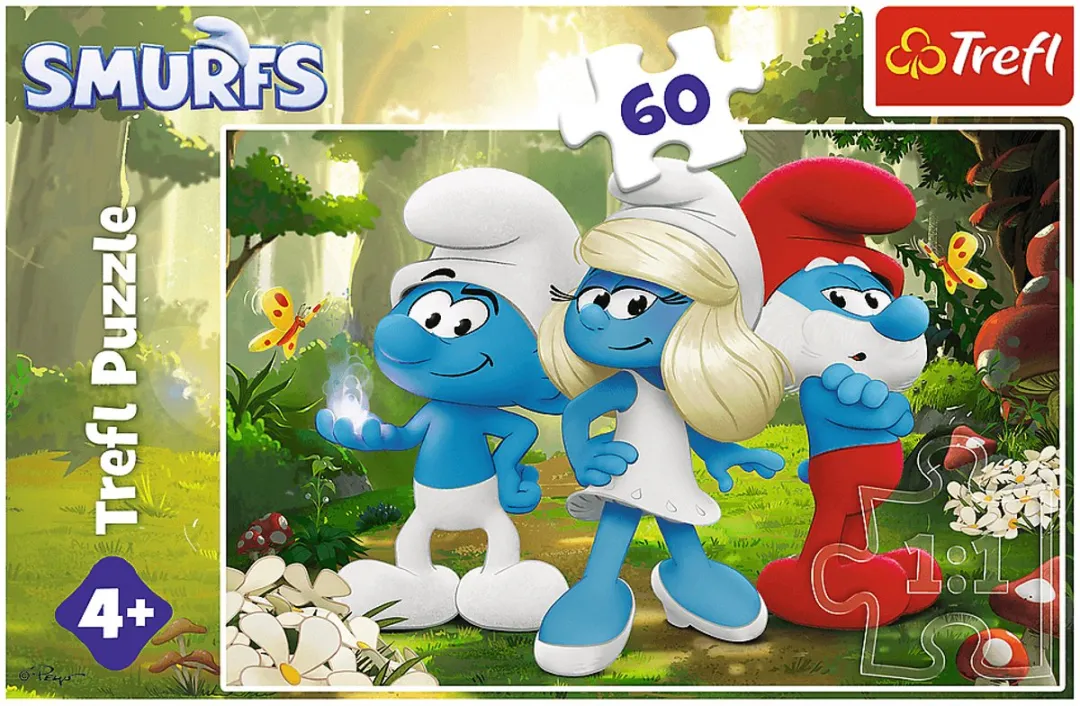 Trefl De Smurfen Puzzel Betoverende Bos 60 Stukjes