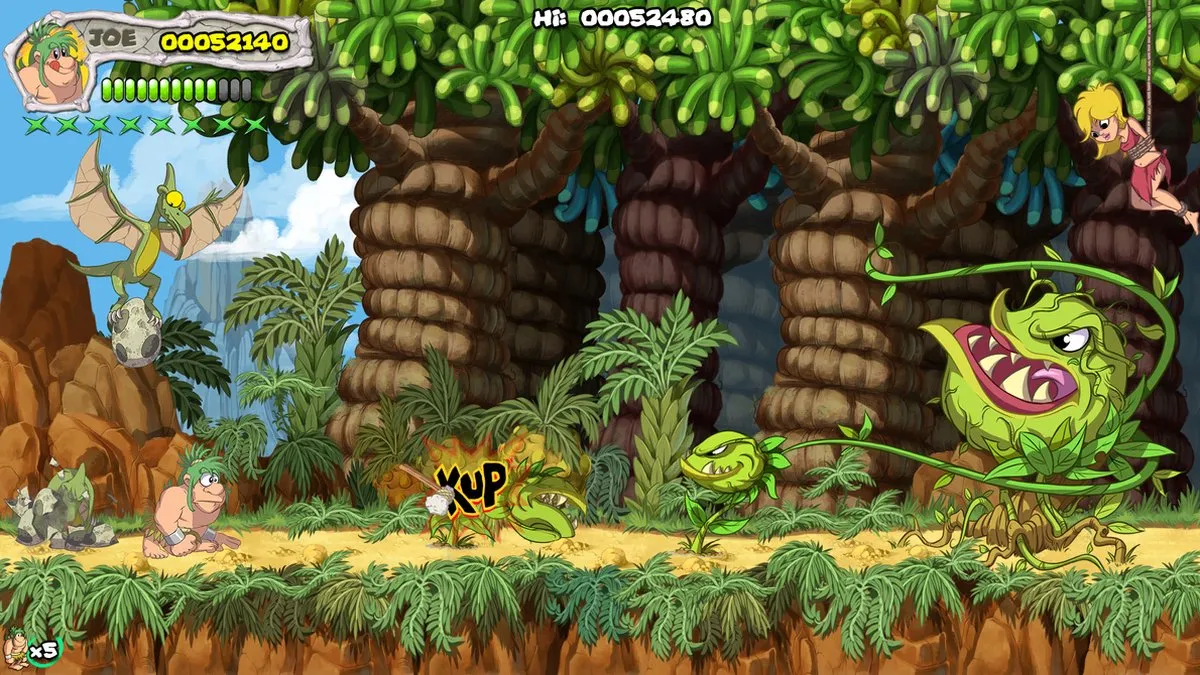 Mindscape New Joe & Mac Caveman Ninja T-Rex Edition - PS4
