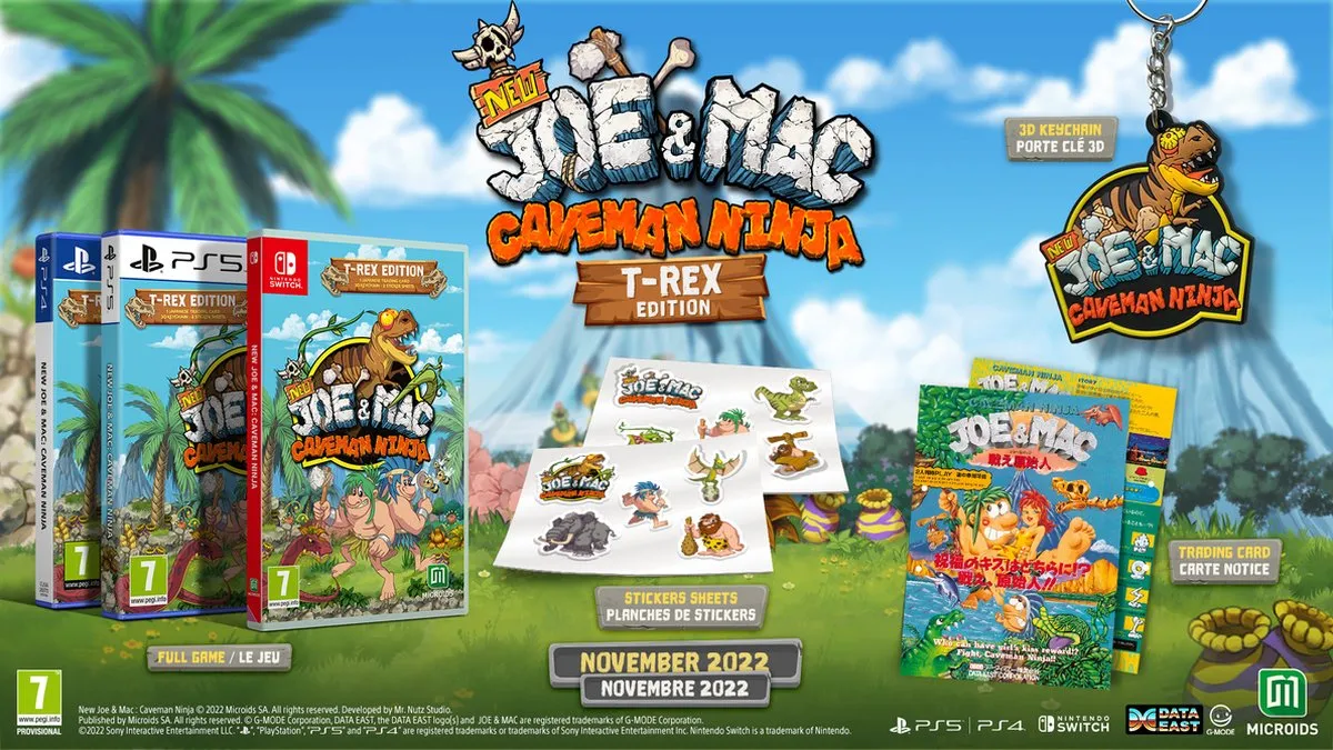 Mindscape New Joe & Mac Caveman Ninja T-Rex Edition - PS4